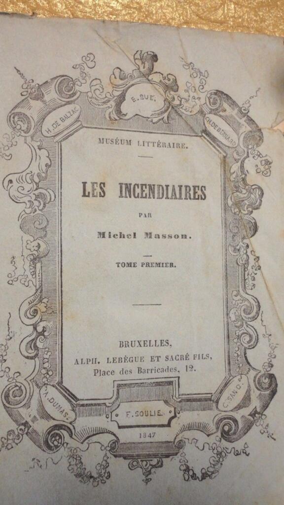 Michel Masson *Les Incendiaires* – 1847