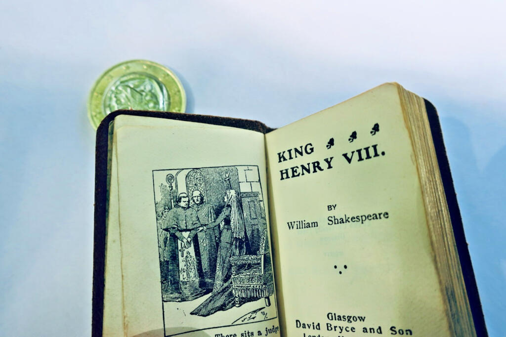 Miniaturband König Heinrich VIII. Shakespeare 35 x 55 mm