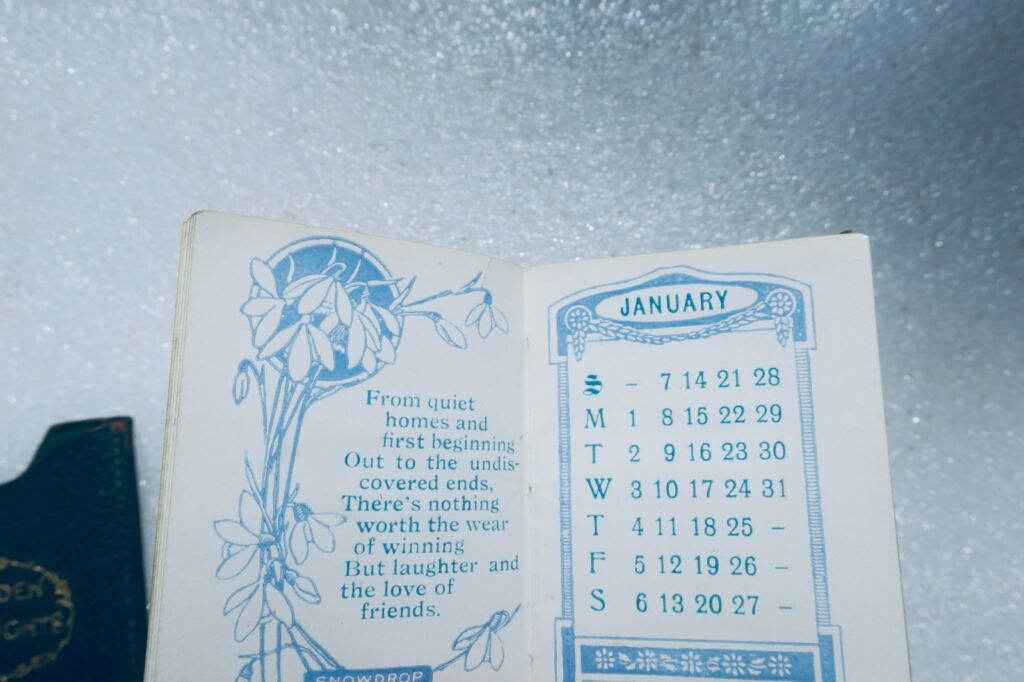 MINIATURBUCH Walker's Golden Thoughts Calendar 1934