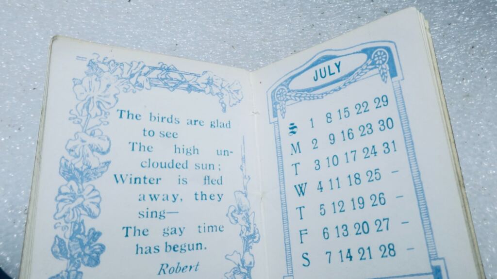 MINIATURBUCH Walker's Golden Thoughts Calendar 1934