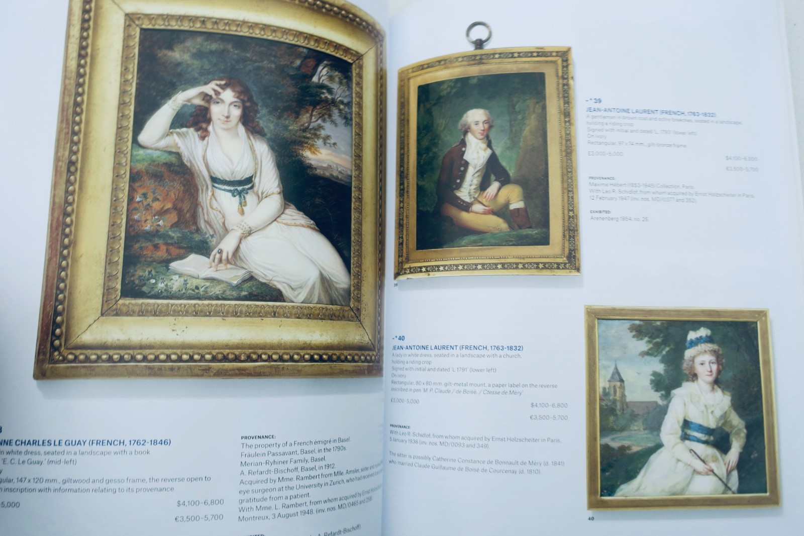 Miniatur Christie’s London „Treasured Portraits“ aus Sammlung Holzscheiter