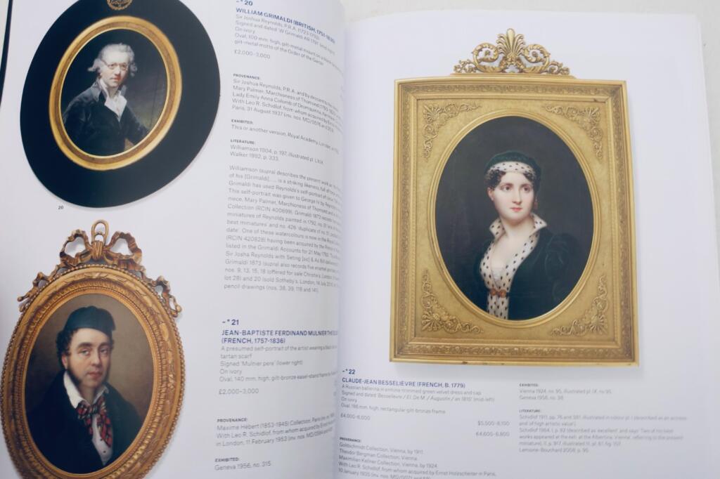 miniature Christie's London Treasured Portraits from Collection of Holzscheiter