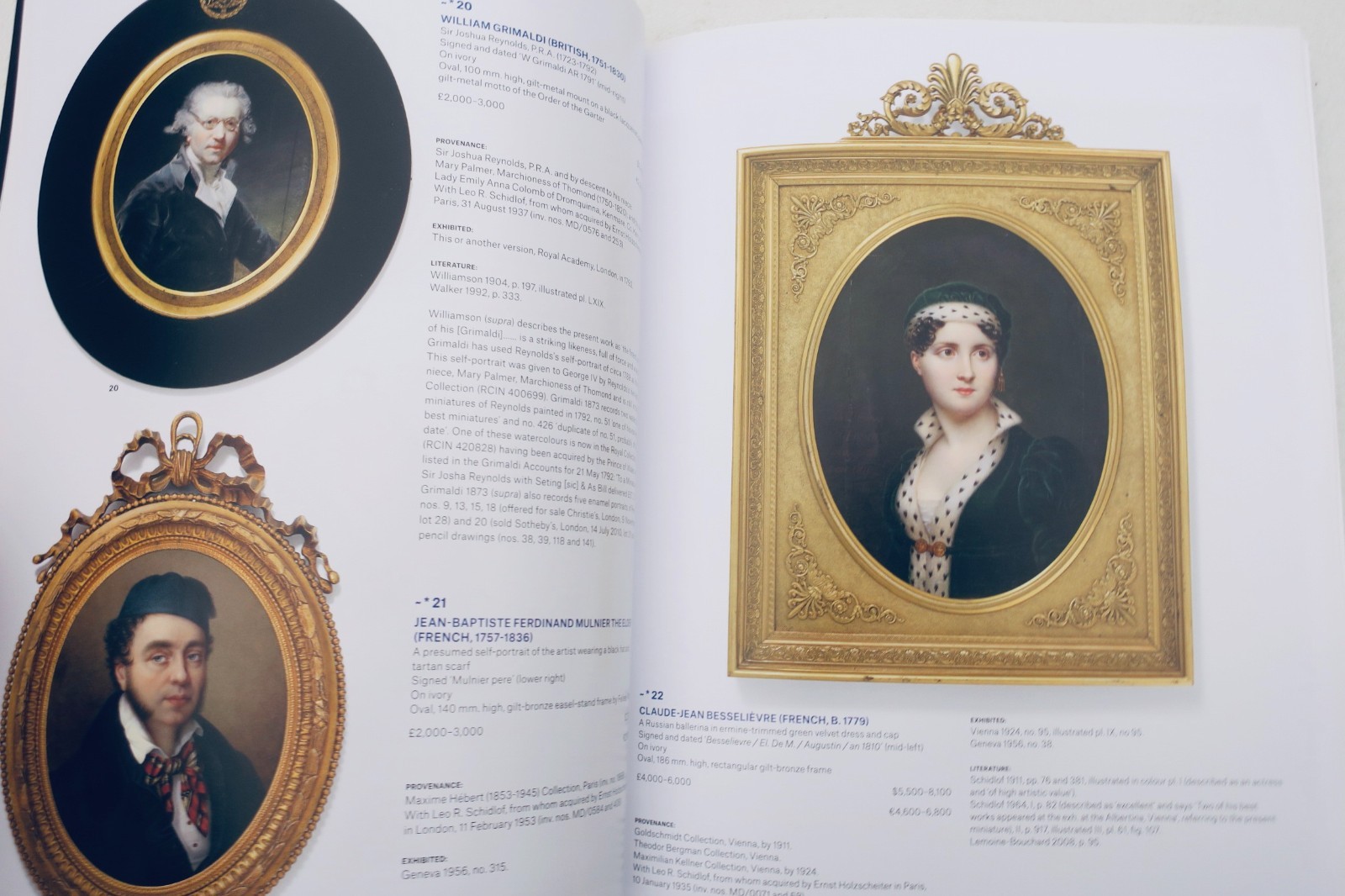 Miniatur Christie’s London „Treasured Portraits“ aus Sammlung Holzscheiter