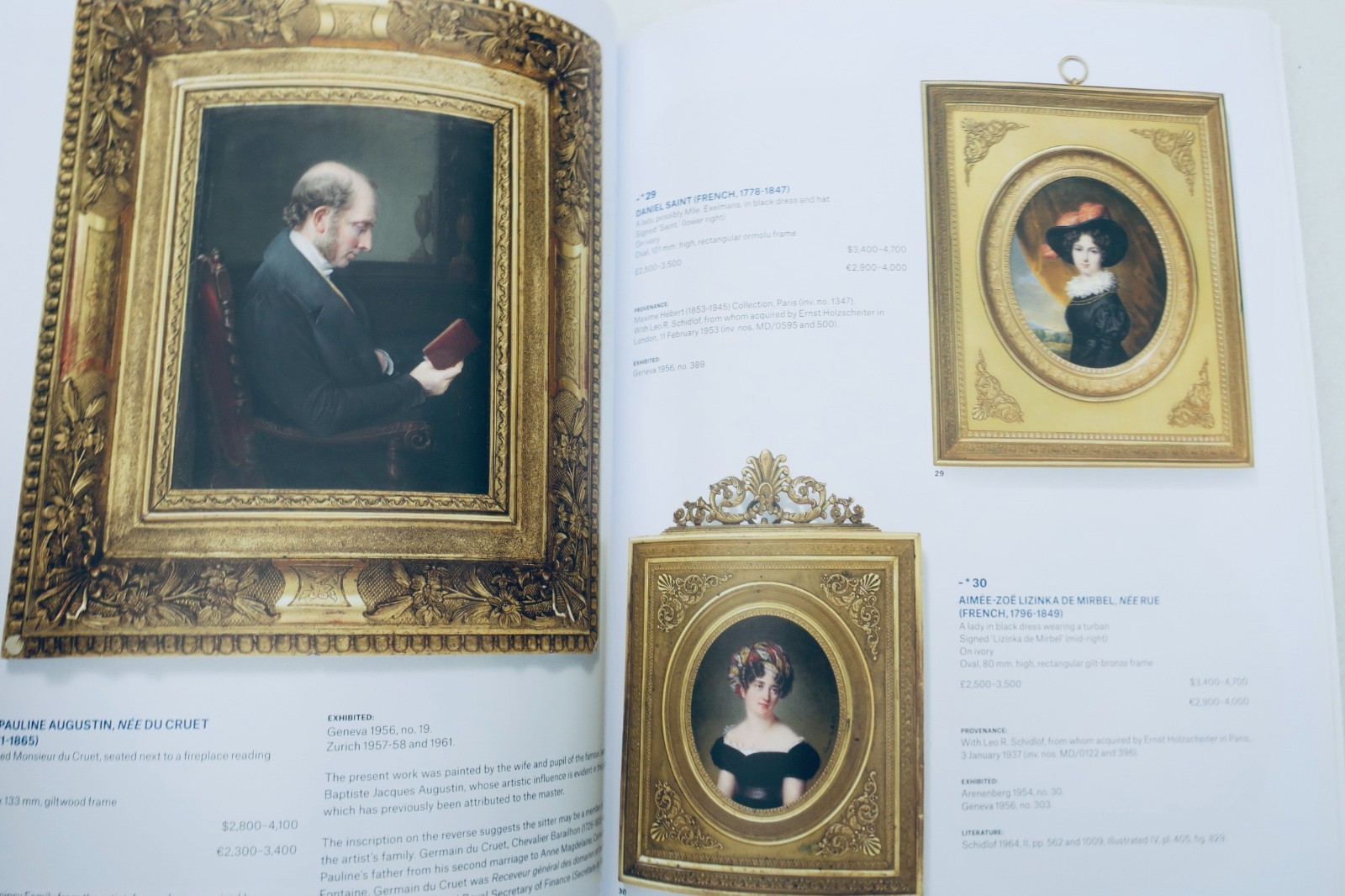 Miniatur Christie’s London „Treasured Portraits“ aus Sammlung Holzscheiter
