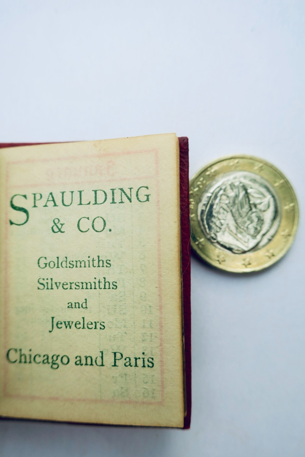 minuscule, calendar Jeweler, 1904, reliure maroquin, 50 x 36 mm. – Image 4