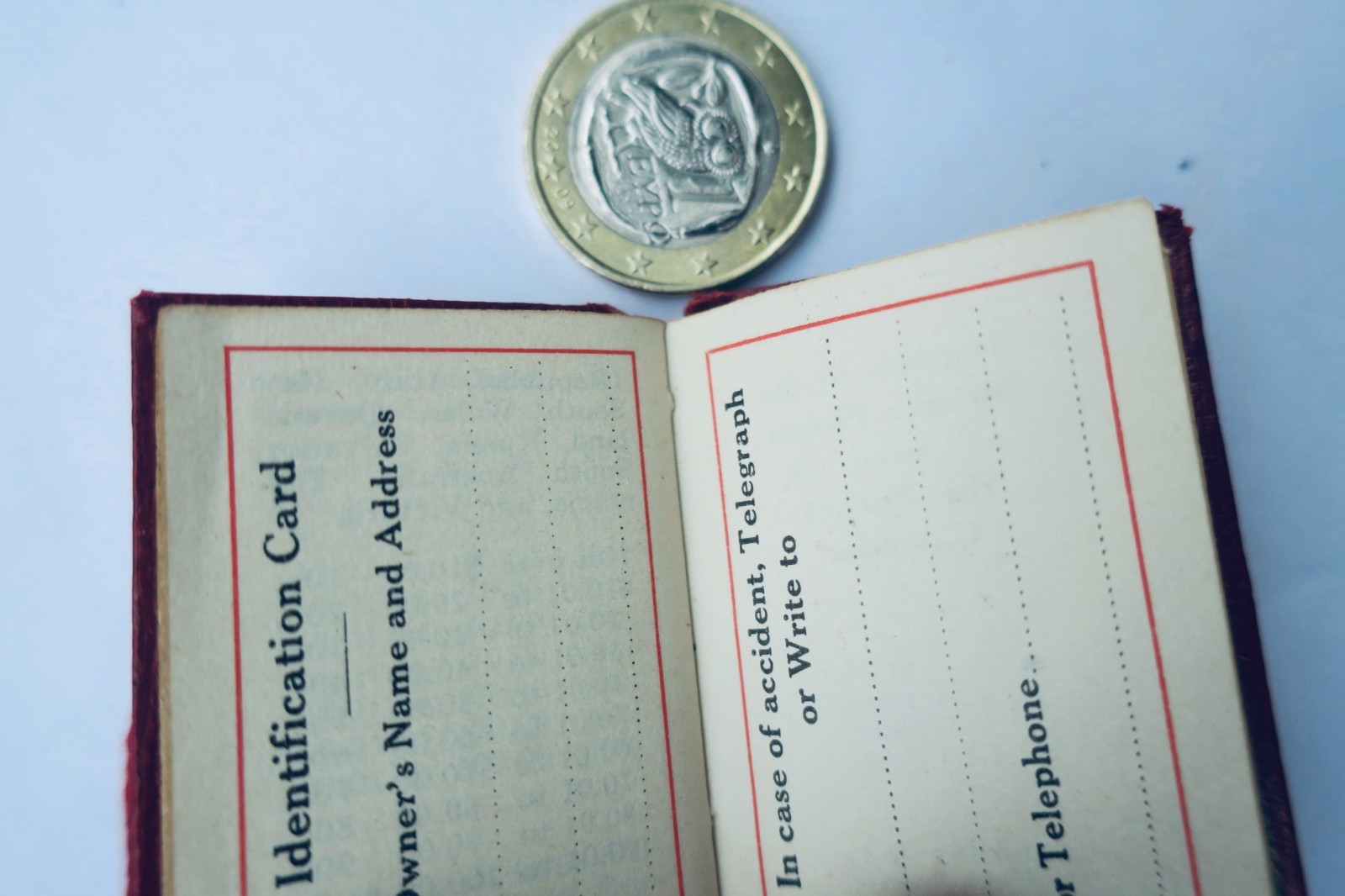 minuscules 2 agendas 1911 35 x 50 mm. pocket calendar & stamp case – Image 4
