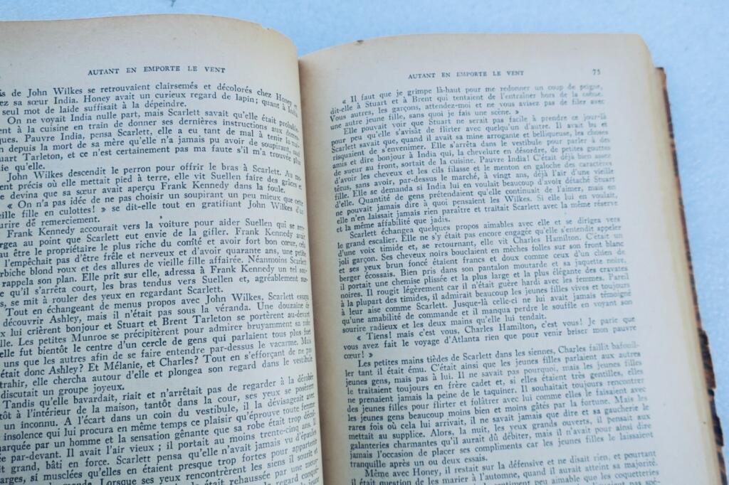 MITCHELL, Margaret Autant en emporte le vent. NRF 1939