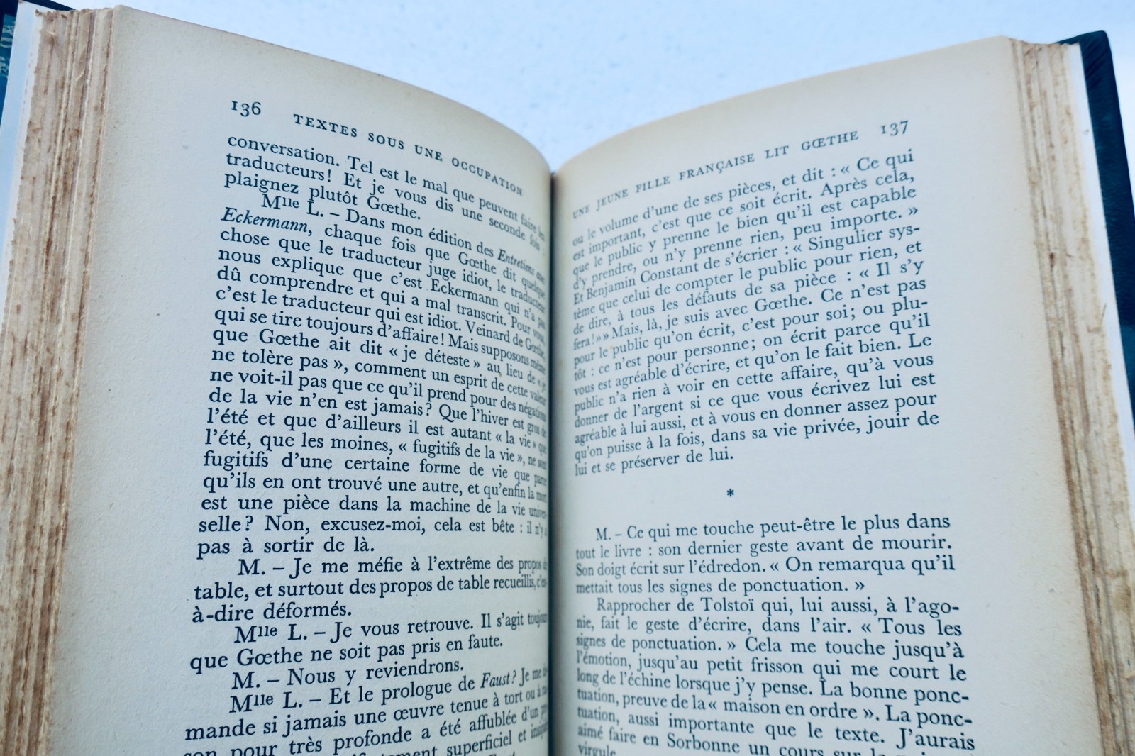 MONTHERLANT (Henry de). Textes sous une occupation. 1940-1944 + dédicace – Image 6