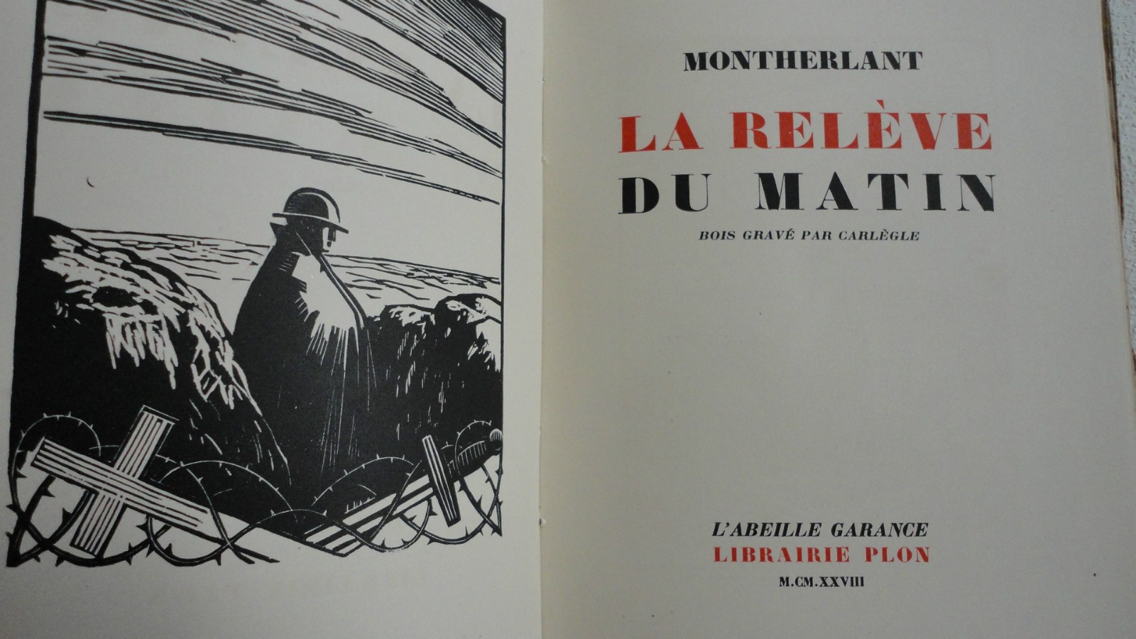 Montherlant La Relève du Matin. ex sur pur fil - La Librairie Antique