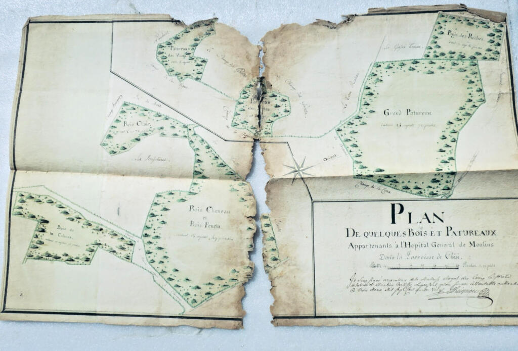 医院总院的木制磨坊 Paroisse de Chesi 1780