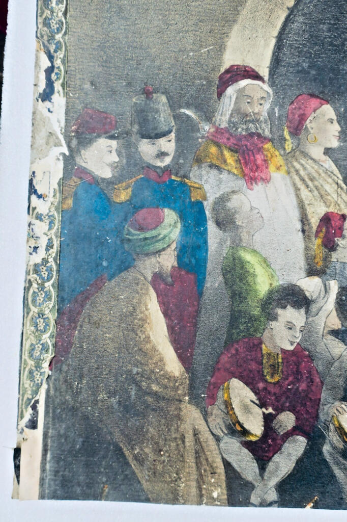 ombres chinoises 52 x 41 cm. lithographie