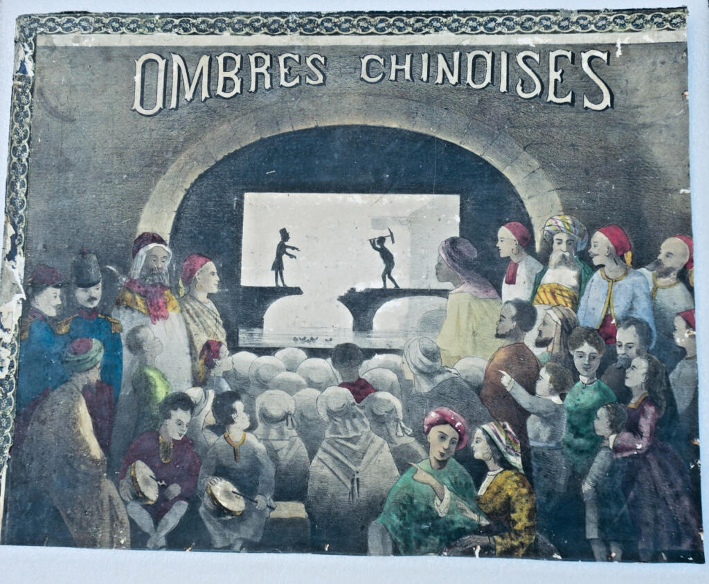 ombres chinoises 52 x 41 cm. lithographie
