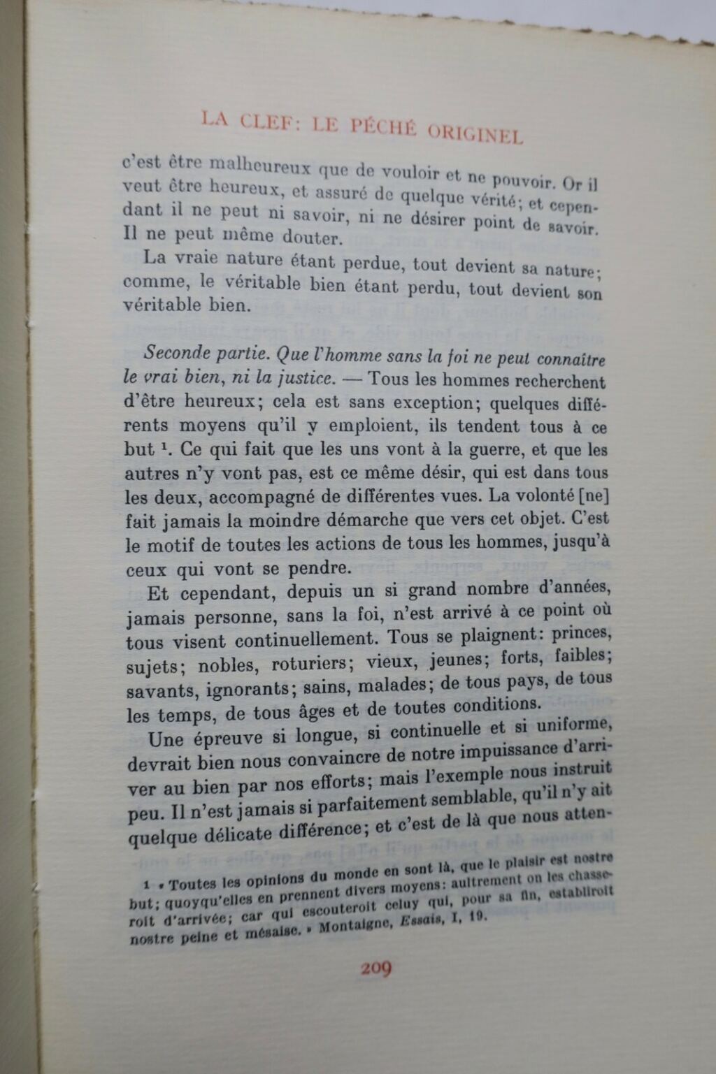 Pascal Pensées 1947