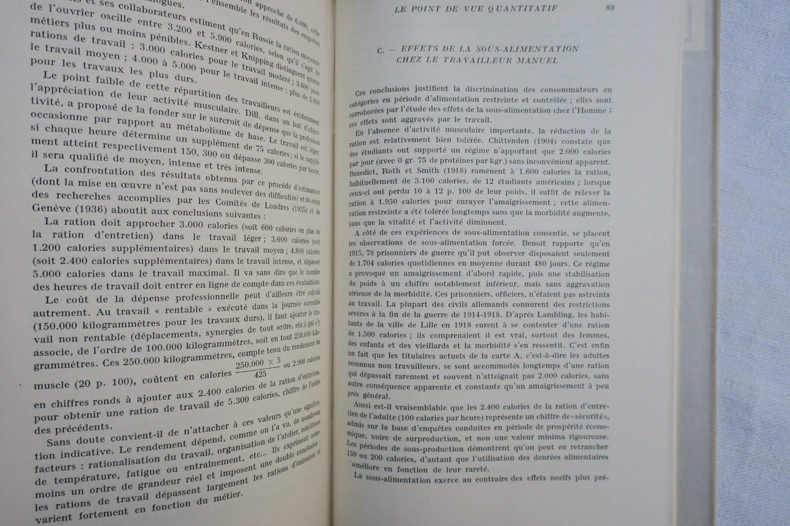 Physiologie du travail humain 1946