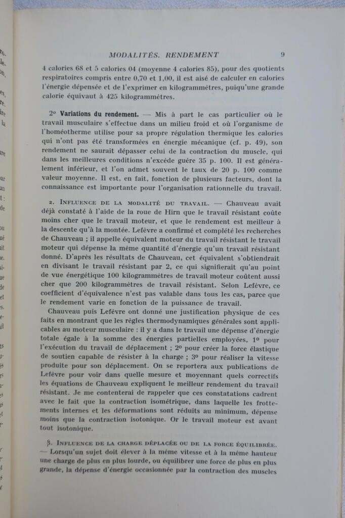 Physiologie du travail humain 1946