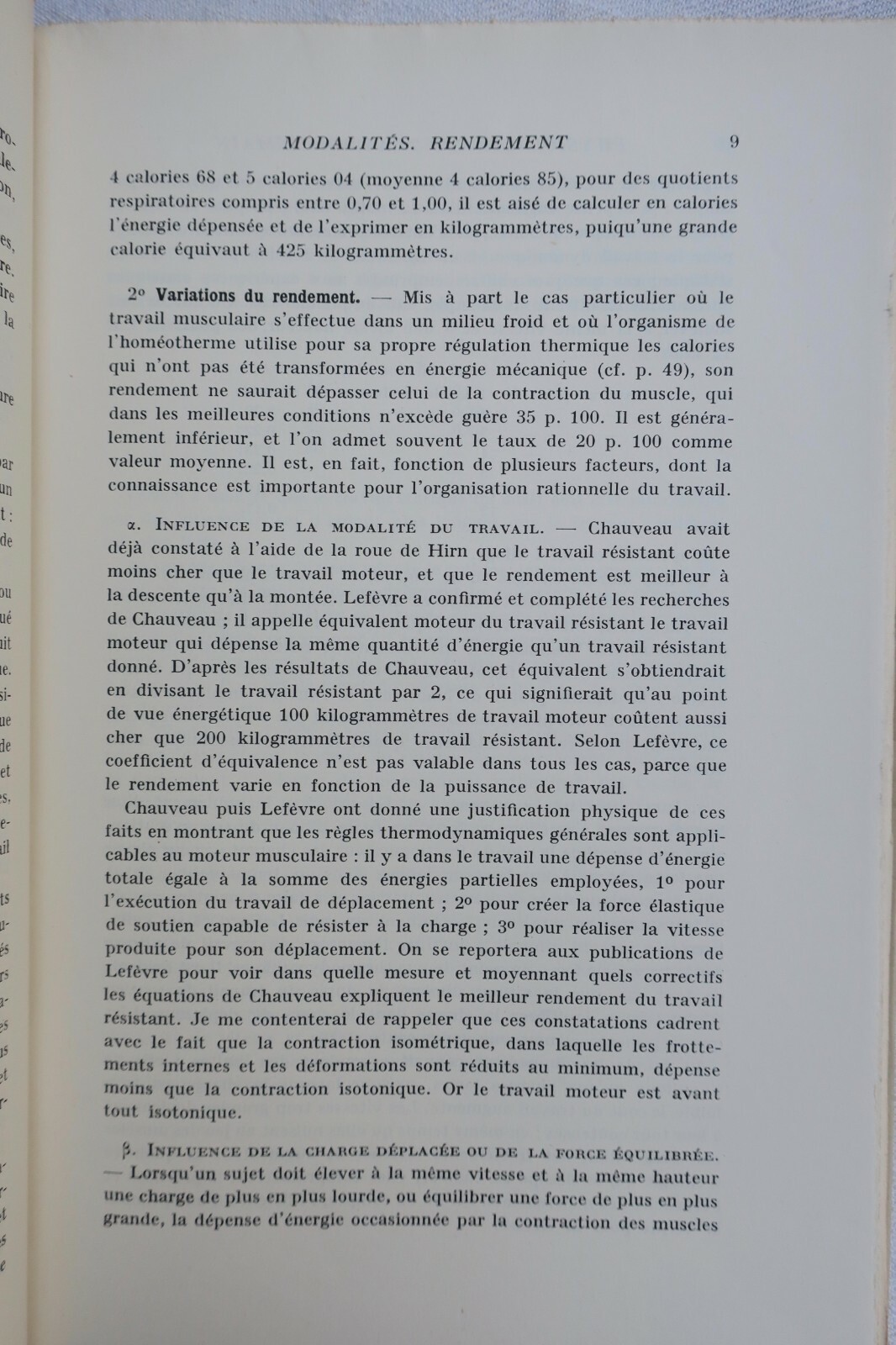 Physiologie du travail humain 1946