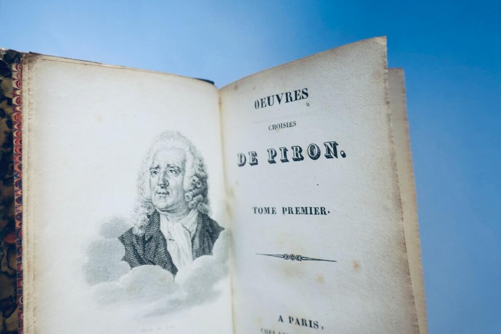 Piron selected works of Piron 1826 miniature book