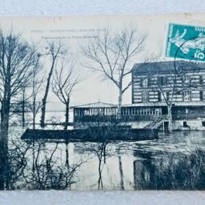 Poissy restaurant LA REINE BLANCHE flood 1910