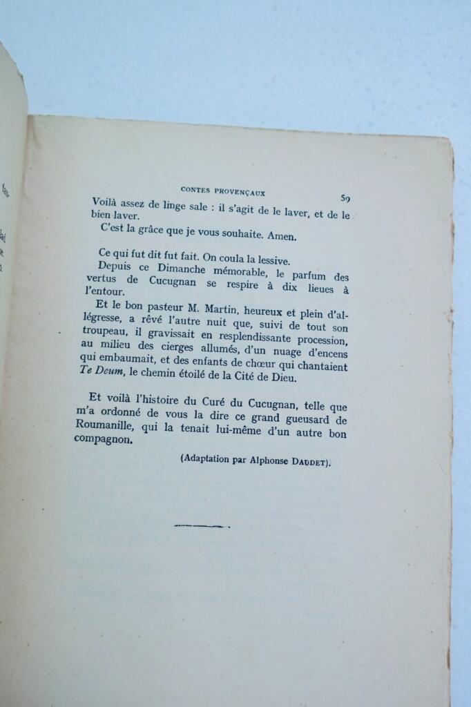 provence ROUMANILLE Contes Provençaux. Contes choisis, avec le texte