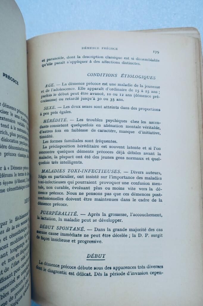 Psychiatrie du médecin praticien 1922