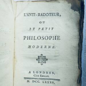 Der Schwätzer – Der Antischwätzer oder der kleine moderne Philosoph 1785
