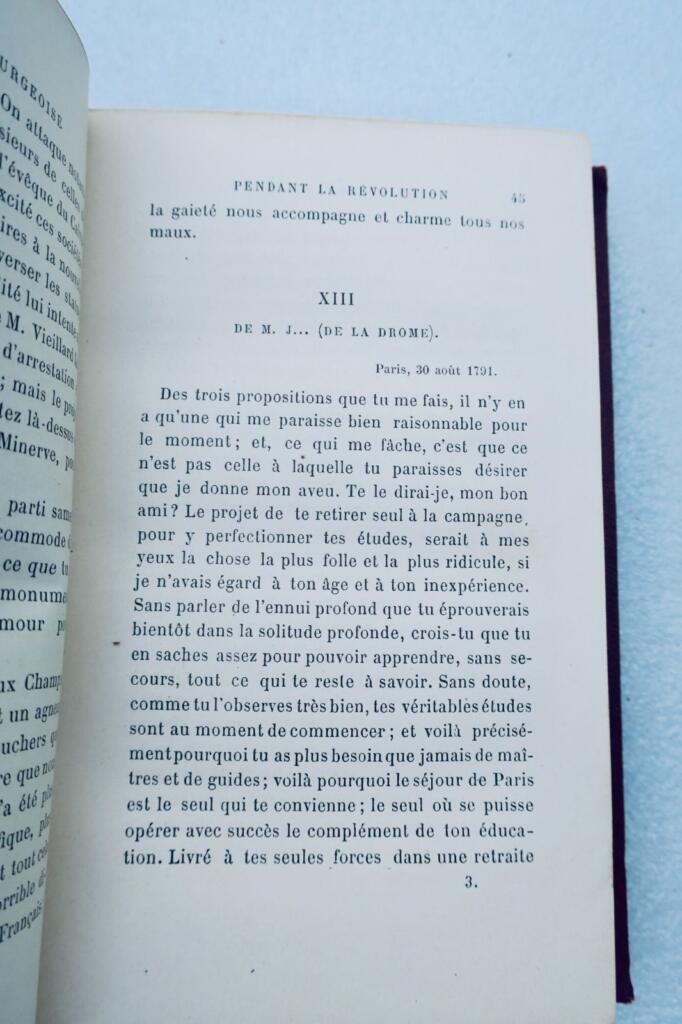 révolution Journal d’une bourgeoise pendant la Révolution