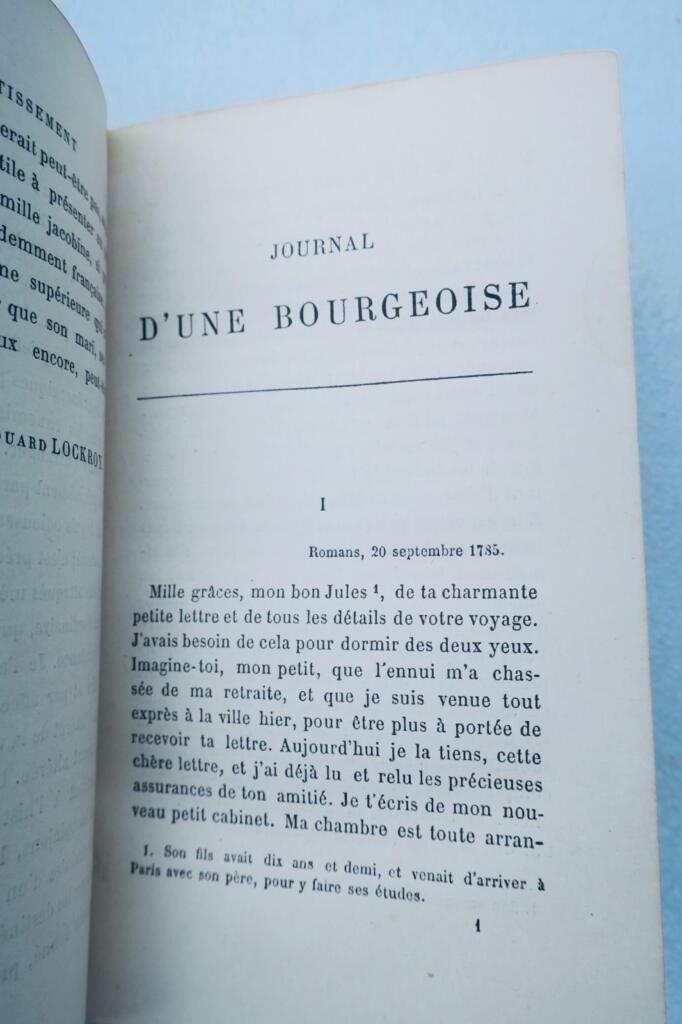 révolution Journal d’une bourgeoise pendant la Révolution