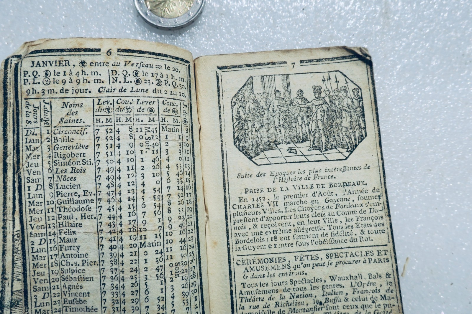 1792年刊行の革命期の国民向け年始贈答書「Les Étrennes nationales, curieuses et instructives」