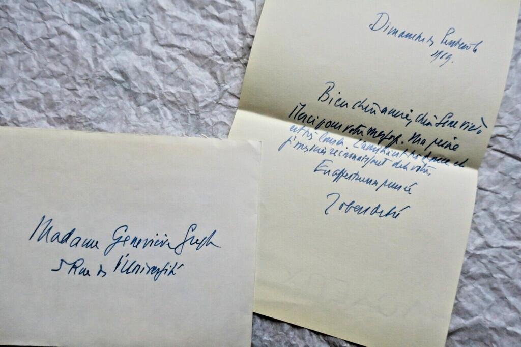 ROBERT DEBRE handwritten autograph letter & signed
