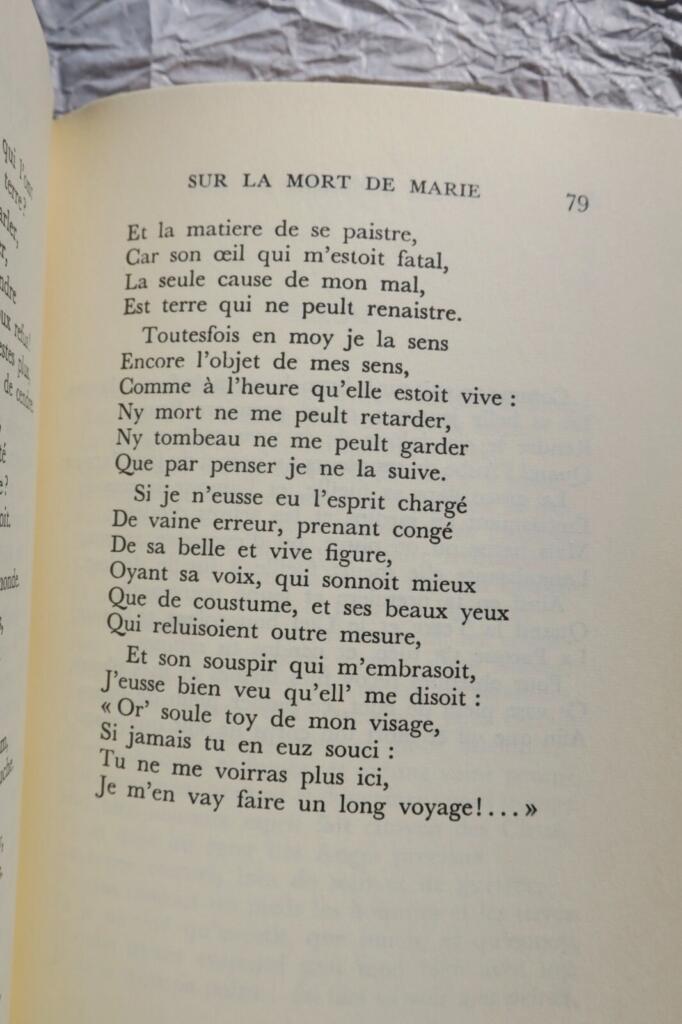 RONSARD P. de *Poésies*