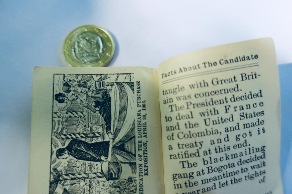Roosevelt for president FACTS ABOUT THE CANDIDATE miniature book 1904 USA