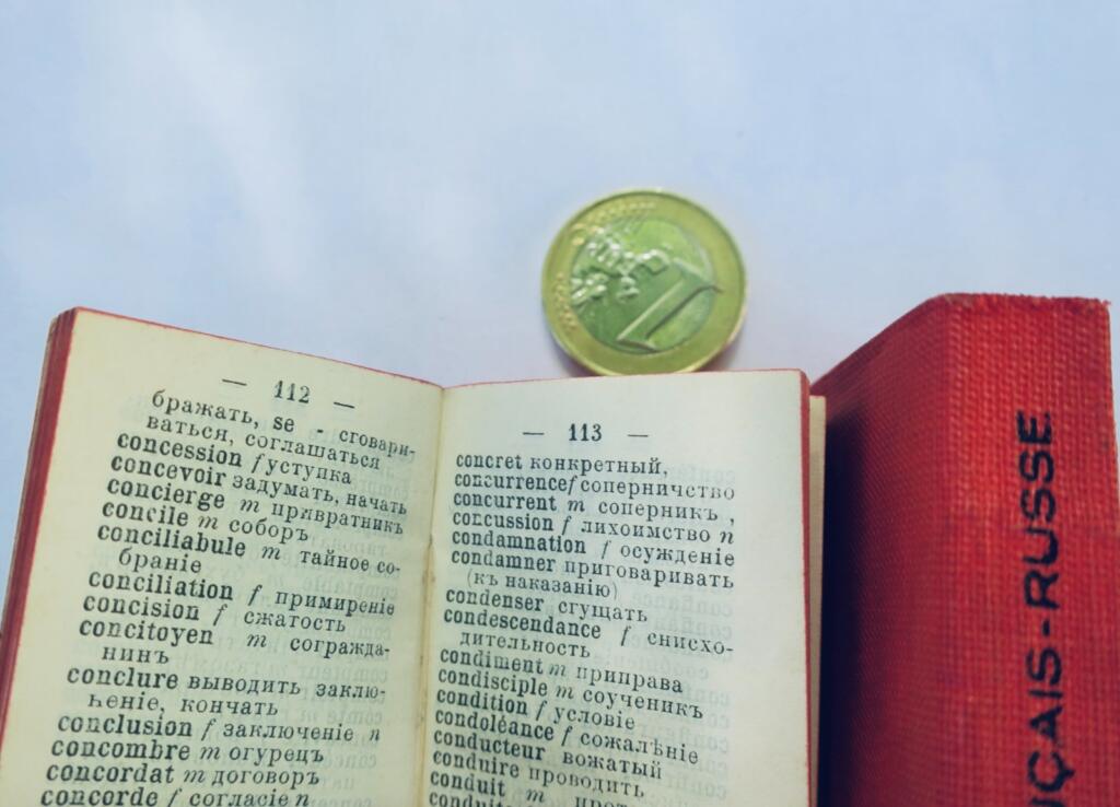 russe-anglais & français-anglais miniature 38 x 54 mm