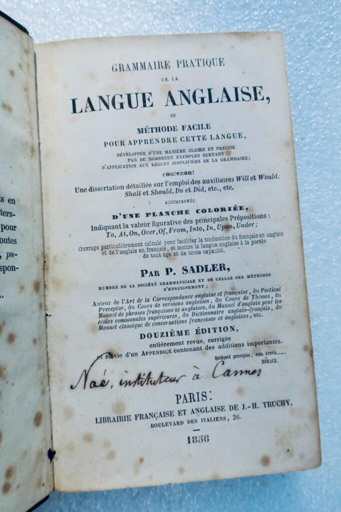 Sadler P. Praktische Grammatik der englischen Sprache oder einfache Methode 1856