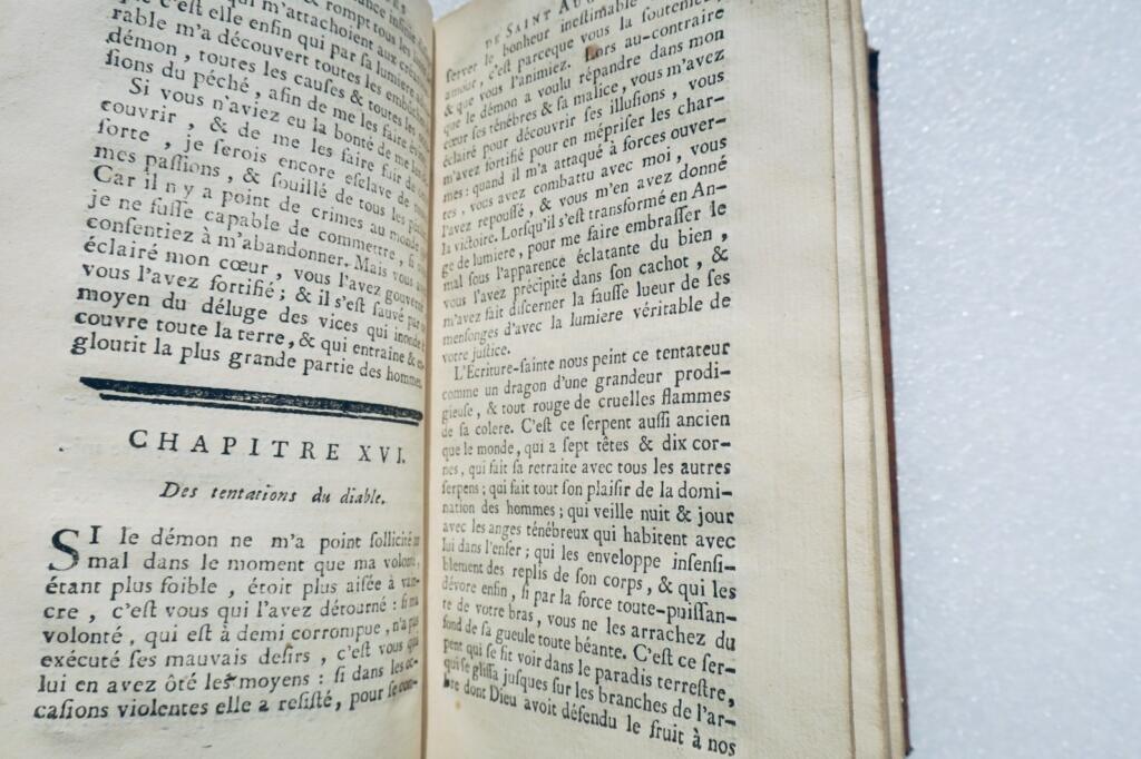 Saint Augustin Les soliloques le manuel et les méditations de ST AUGUSTIN 1756