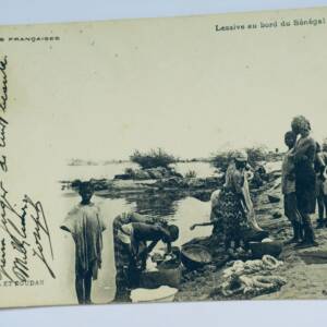 Sénégal lessive au bord du Sénégal 1903