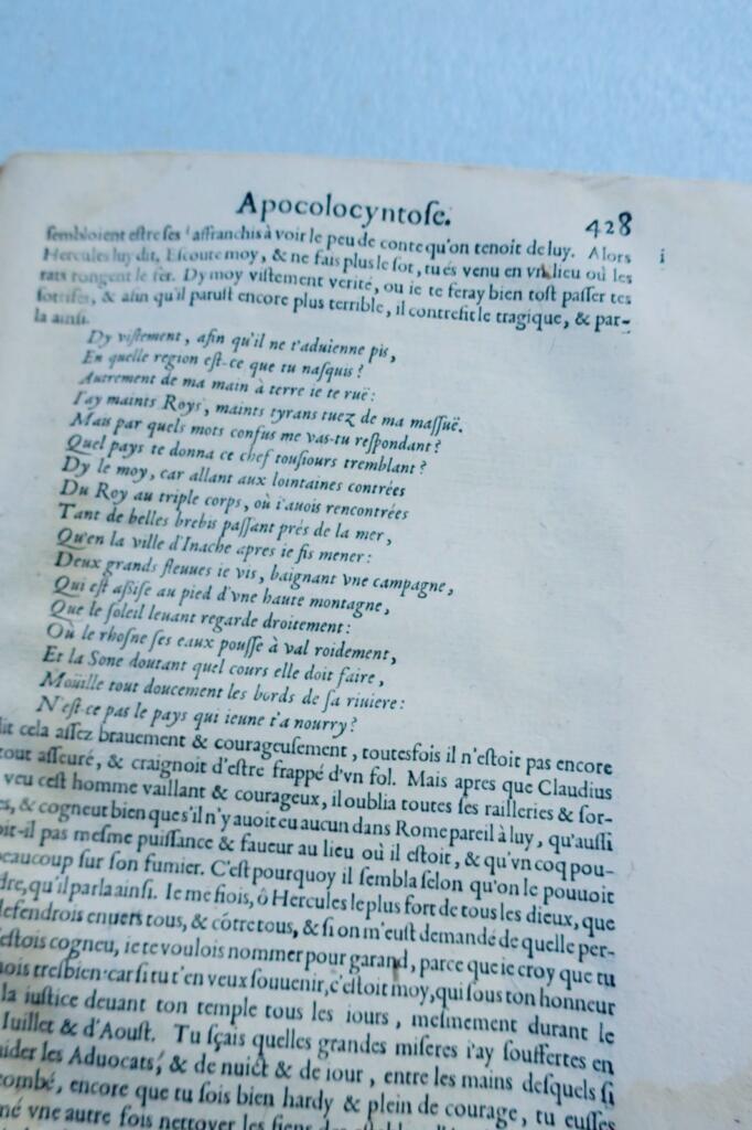 seneque Oeuvres de Luc Ann. Seneque par Matthieu de Chaluet 1624