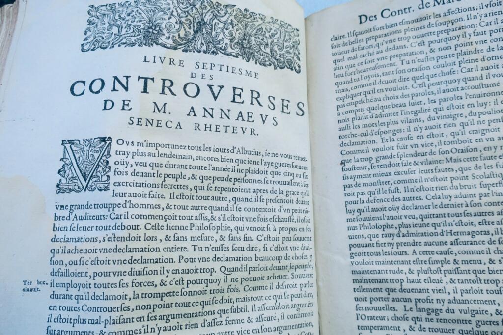 seneque Oeuvres de Luc Ann. Seneque par Matthieu de Chaluet 1624