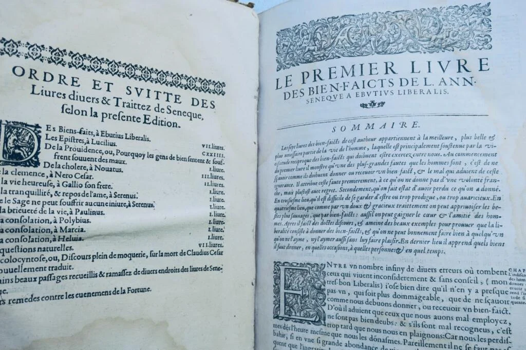 Seneca Works of Lucius Annaeus Seneca by Matthieu de Chaluet 1624