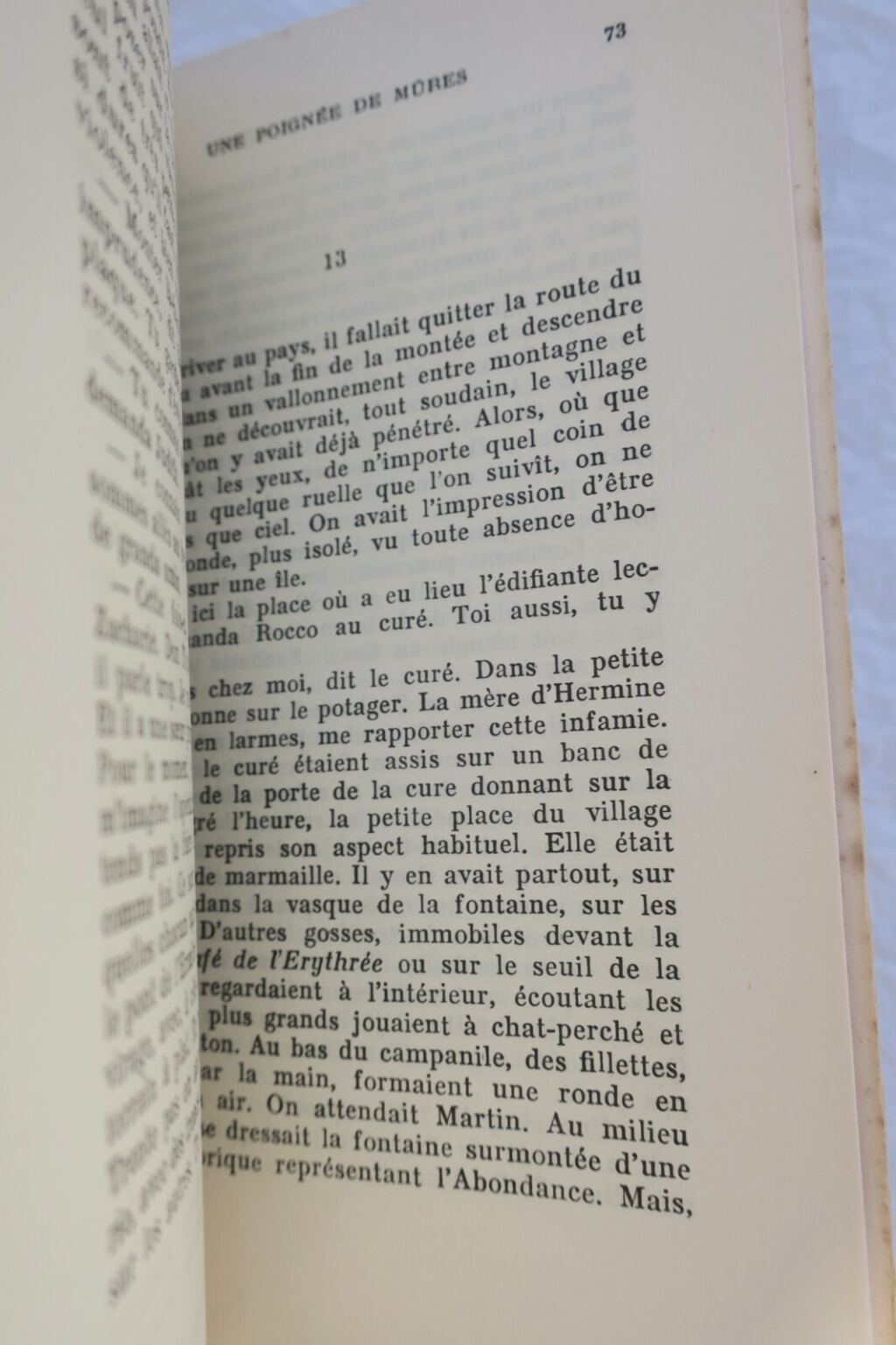 Silone (Ignazio) Une Poignée de Mûres / Alfa