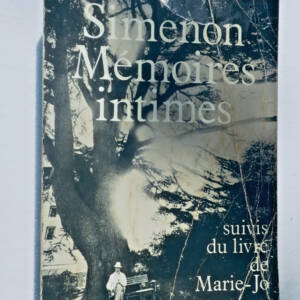 SIMENON Georges MEMOIRES INTIMES - SIMENON
