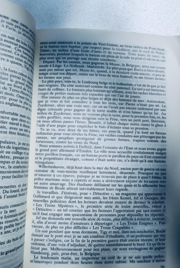 SIMENON Georges MEMOIRES INTIMES – SIMENON