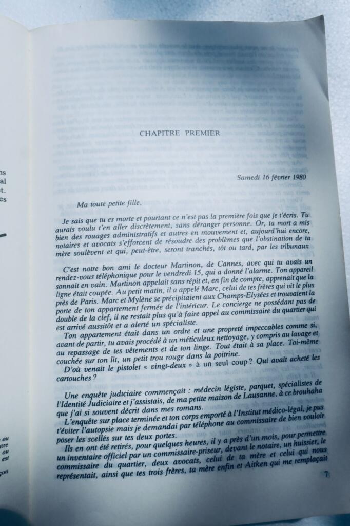 SIMENON Georges MEMOIRES INTIMES – SIMENON