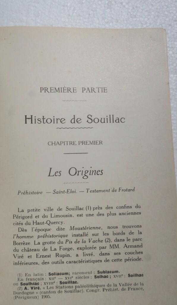SOUILLAC ET SES ENVIRONS. Histoire- Archéologie – Tourisme