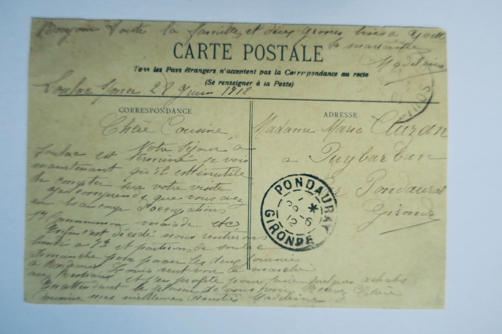 SOULAC-SUR-MER – L’Hôtel Marmandais et de la Plage 33 café - La Librairie Antique