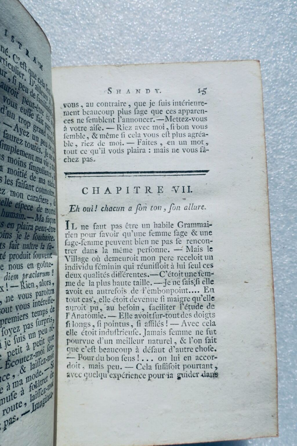 STERNE, Laurence LA VIE ET LES OPINIONS DE TRISTRAM SHANDY