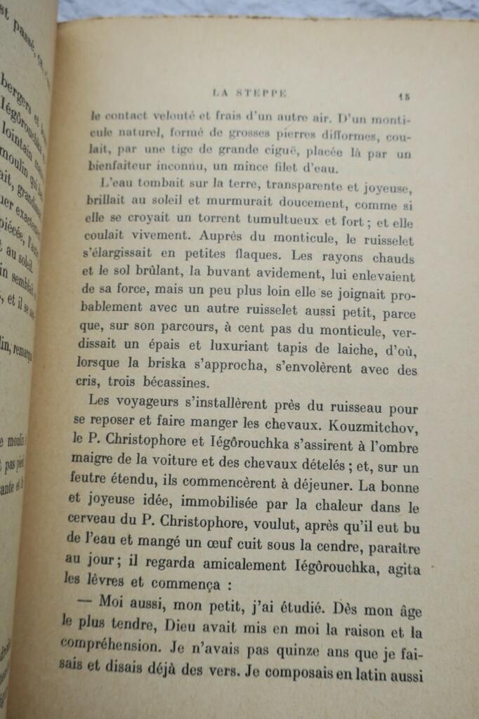 TCHEKHOV ANTONE LA STEPPE 1925