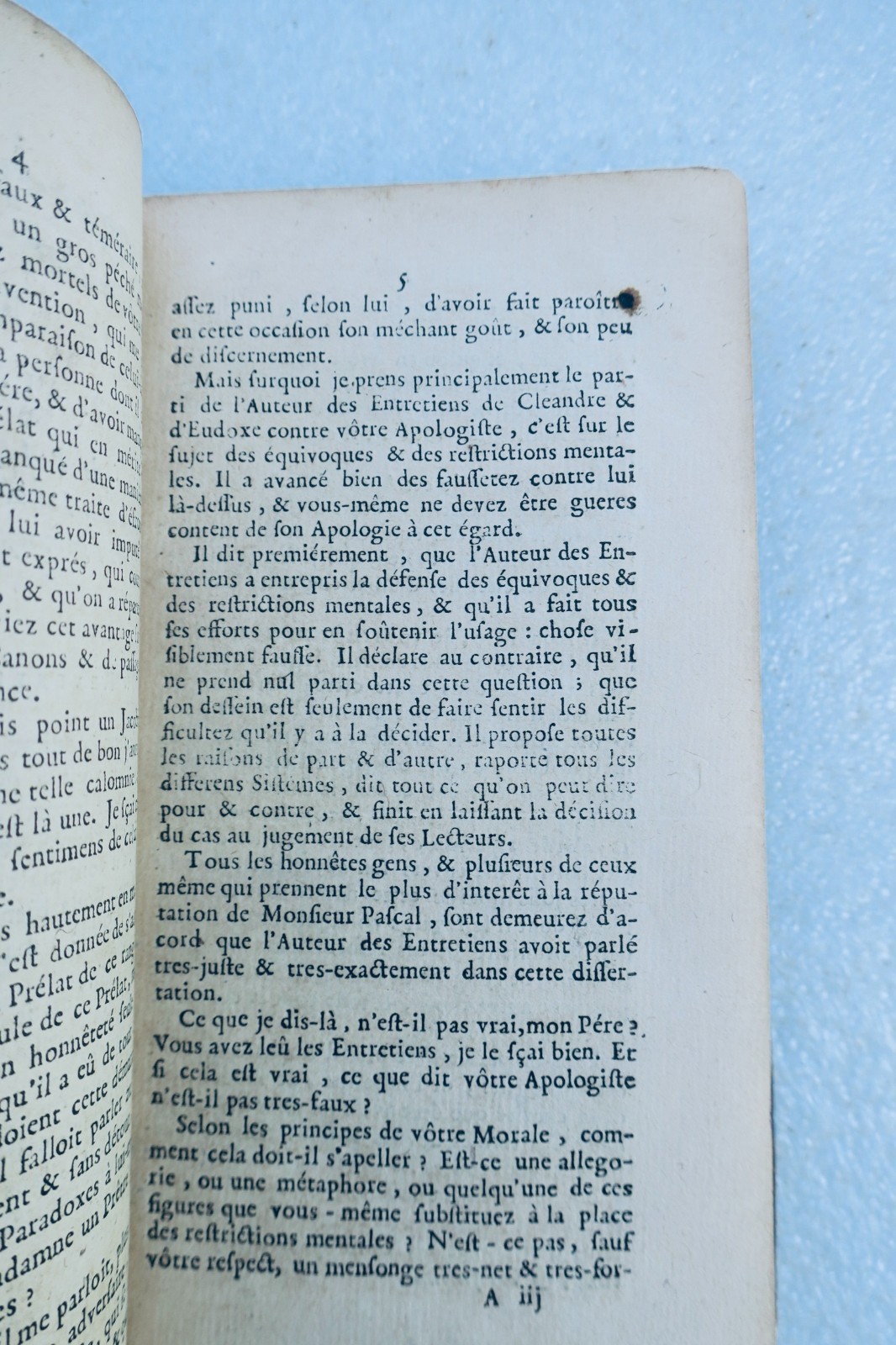 トミス会のイエズス会員、神学書簡集、1698年、アレクサンドル師宛