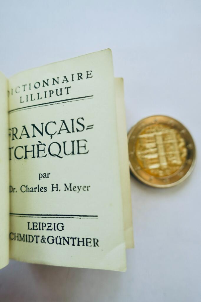 Übersetzer Wörterbuch Lilliput Französisch Tschechisch Miniatur 36 × 48 mm