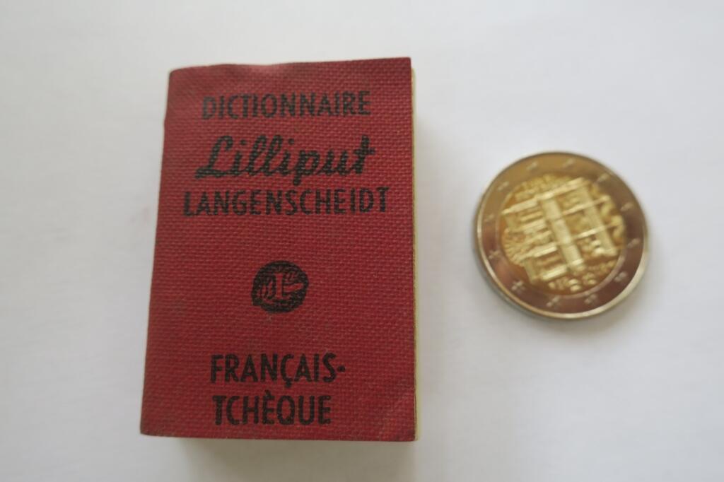 Übersetzer Wörterbuch Lilliput Französisch Tschechisch Miniatur 36 × 48 mm