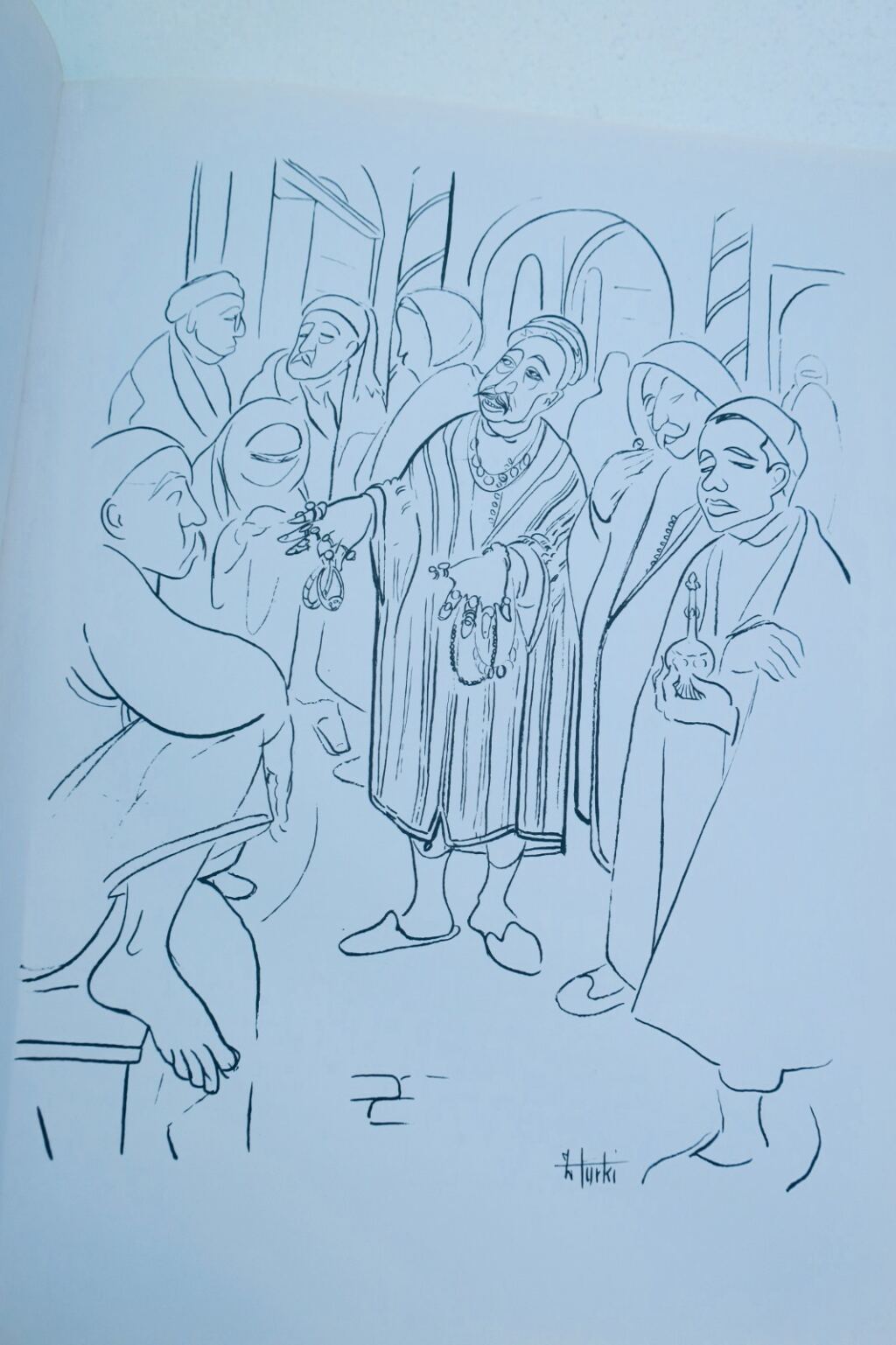 tunisie TURKI Tunis naguère et aujourd'hui. Dessins et textes